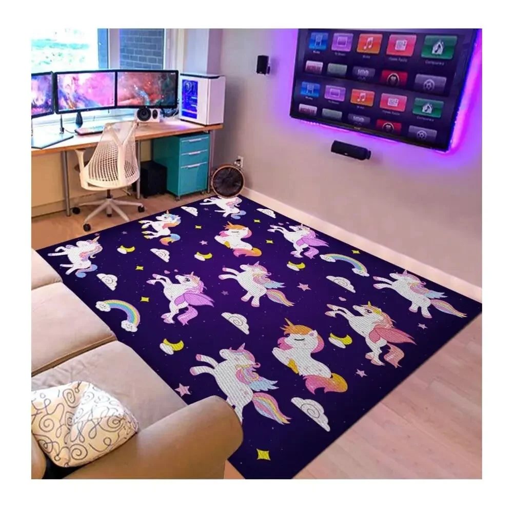 Unicorn Area Rug for Kids Room Bedroom 39 x 59